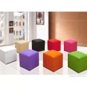 Ver imagem 2 de Puff Quadrado Decorativo Corino Vermelho