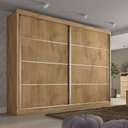 Ver imagem 1 de Guarda Roupa Casal 2 Portas 4 Gavetas - Verona-amêndoa - Made Marcs