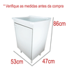 Balcão 1 Porta para Lavanderia 53cm + Tanque 34 Litros Astra Cor: Tanque Branco - 2