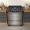 Ver imagem 1 de Fogão Itamaster 5 Bocas Digital - Prata Itatiaia