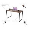 Mesa Para Escritório Office Estilo Industrial 1,20m Kuadra - 4