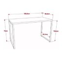 Ver imagem 5 de Mesa Para Escritório Office Estilo Industrial 1,20m Kuadra