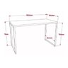Mesa Para Escritório Office Estilo Industrial 1,20m Kuadra - 5