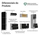 Ver imagem 4 de Armário de Cozinha Completa 320 cm Branco/Preto Lux Madesa 08