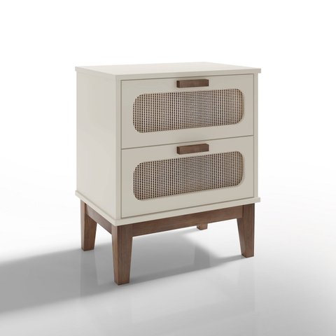 Mesa Para Quarto Indiana Criado Santorini Offwhite 45cm