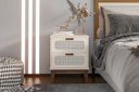 Ver imagem 1 de Mesa Para Quarto Indiana Criado Santorini Offwhite 45cm