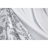 Cortina Sicilia Tafetá Amassado e Voil Estampado 3m X 2,70m com braçadeiras - Branco - 2