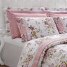 Kit Colcha Queen Passione 6 Peças Percal 200 Fios Casaborda Rosê - 1