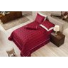 Kit Cobre Leito Casal Queen Palazzi 04 Peças Casaborda - Vermelho - 1