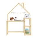 Ver imagem 5 de Mesinha Infantil Montessori Madeira Escrivaninha Nivia Natural Branco Idimex
