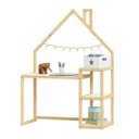 Ver imagem 6 de Mesinha Infantil Montessori Madeira Escrivaninha Nivia Natural Branco Idimex