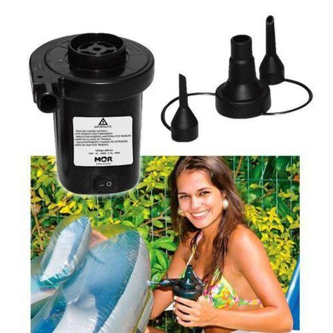 Bomba de Ar Elétrica 220v Infla/desinfla Colchão Bote Inflável Boia - Inflador Elétrico Mr8 1890