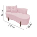 Ver imagem 7 de Namoradeira Sofá Feijão Luna Orgânica Couro Rosa Bebê