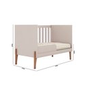 Ver imagem 6 de Berço Mini Cama Infantil Bebê Iris Retro - Pés de Madeira:off White