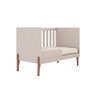 Berço Mini Cama Infantil Bebê Iris Retro - Pés de Madeira:off White - 5