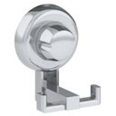 Ver imagem 2 de Suporte Para Roupa Toalha Cabide Gancho Multiuso Duplo Com Ventosa - Cromado