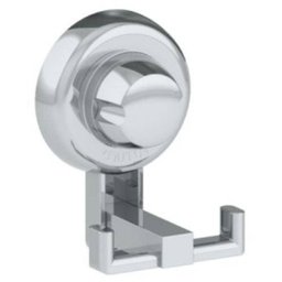 Suporte Para Roupa Toalha Cabide Gancho Multiuso Duplo Com Ventosa - Cromado - 2