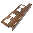 Ver imagem 1 de Perfil Quadrado, Aço Inox 304, Brilho, Marrom - 10 X 12 X 2000 Mm