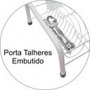 Ver imagem 4 de Escorredor de Louças Para 11 Pratos e 6 Copos - Branco