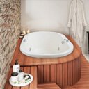 Ver imagem 1 de Ofurô Ouro Fino Heatiro Duplo Premium 141cmx91cmx78cm 04 Jatos