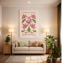 Ver imagem 5 de Quadro Canvas Floral Barcelona 70x50cm Mold Preta