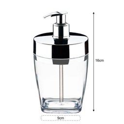 Suporte Porta Sabonete Líquido Transparente - Acrílico - 3