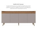 Ver imagem 7 de Buffet Aparador para Sala de Jantar 4 Portas 180cm