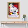 Quadro Moldura Dourada Picasso 1932 45x34cm:com Acetato - 2