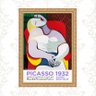 Quadro Moldura Dourada Picasso 1932 45x34cm:com Acetato - 1