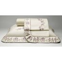 Ver imagem 1 de Jogo de Cama Casal Queen Yasmin Percal 200 Fios 04 peças Palha - Casaborda