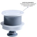 Ver imagem 6 de Kit Mecanismo Reparo Completo Entrada e Saída Universal com Boia Acoplada P/ Caixa Descarga | Astra