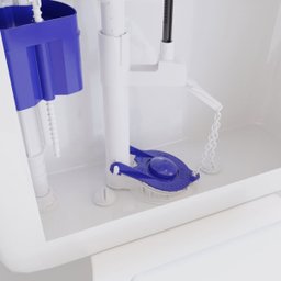 Kit Mecanismo Reparo Completo Entrada e Saída Universal com Boia Acoplada P/ Caixa Descarga | Astra - 10
