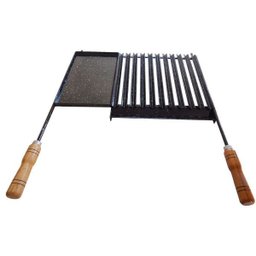 Grelha Profissional Com Chapa Auxiliar - 4