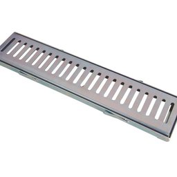 Grelha e Castilho de Aço Galvanizado Chapa 2mm 10x100cm - 1