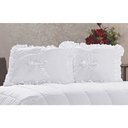 Ver imagem 2 de Kit Cobre Leito Casal Super King Lua de Mel 07 Peças Branco - Casaborda