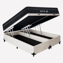 Ver imagem 1 de Kit Cama Box com Bau King Royal Air Pillow Top Molas Ensacadas Branco Royal