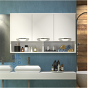 Ver imagem 3 de Armário 3 Portas Aéreo Branco Quarto Multiuso Roupas ClickForte Armário Multiuso