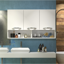 Ver imagem 3 de Armário 3 Portas Aéreo Branco Quarto Multiuso Roupas ClickForte Armário Multiuso
