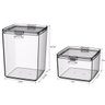 Kit 4 Potes Com Tampa e Trava Hermético Plástico Alimentos - Cores - Transparente - 3