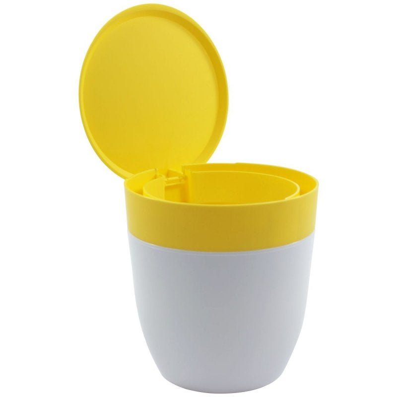 Kit Lixeirinha Dispenser Detergente Grade de Pia Cozinha - Cores - Amarelo - 5