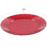 Jogo de Pratos Trama Com 6 Peças Mesa Cozinha - Cores - Vermelho - 4