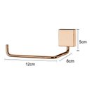 Ver imagem 3 de Porta Papel Higiênico Papeleira 1 Rolo - Rosé Gold