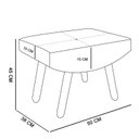 Ver imagem 4 de Puff Decorativo Josy Pés Palito Suede Rosa Barbie