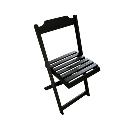 Cadeira Dobrável de Madeira Preto