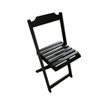 Cadeira Dobrável de Madeira Preto - 1