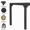 Ver imagem 4 de Mesa Retangular Haiti Tampo Ripado em Alumínio para Cozinha, Edícula, Área Trama Original