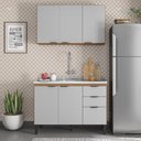 Ver imagem 2 de Cozinha Modulada Composição 9 Firenze 2 Peças Amêndola/nude Prime - Demóbile