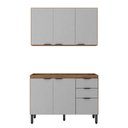 Ver imagem 1 de Cozinha Modulada Composição 9 Firenze 2 Peças Amêndola/nude Prime - Demóbile