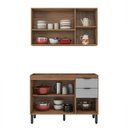 Ver imagem 3 de Cozinha Modulada Composição 9 Firenze 2 Peças Amêndola/nude Prime - Demóbile