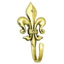 Ver imagem 1 de Cabide Pendurador Para Parede Flor De Liz Em Bronze Maciço